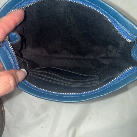 Coach Vintage Navy Blue Clutch - Picture 7 of 13